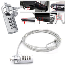 Load image into Gallery viewer, Four Digit Computer Lock Notebook Universal Anti-theft Password Lock, Diameter 3.5 mm Length 1.2 m, Diameter 3.5 mm Length 1.5 m, Diameter 3.5 mm Length 1.8 m