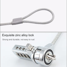 Load image into Gallery viewer, Four Digit Computer Lock Notebook Universal Anti-theft Password Lock, Diameter 3.5 mm Length 1.2 m, Diameter 3.5 mm Length 1.5 m, Diameter 3.5 mm Length 1.8 m