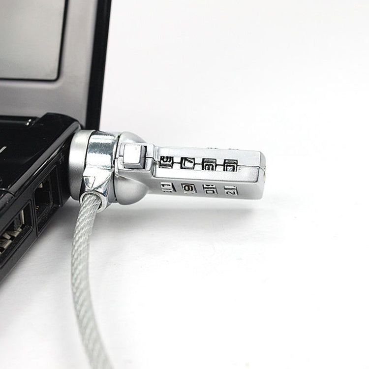 Four Digit Computer Lock Notebook Universal Anti-theft Password Lock, Diameter 3.5 mm Length 1.2 m, Diameter 3.5 mm Length 1.5 m, Diameter 3.5 mm Length 1.8 m