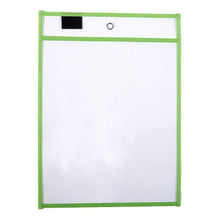 Load image into Gallery viewer, Erasable Hanging PVC A4 Transparent Sewing Red Document Dry Erase Bag, 21×30cm