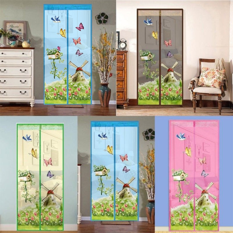 Magic Curtain Magnetic Snap Fly Bug Insect Mosquito Screen Net For Bedroom kitchen, 90x210cm, 100x210cm