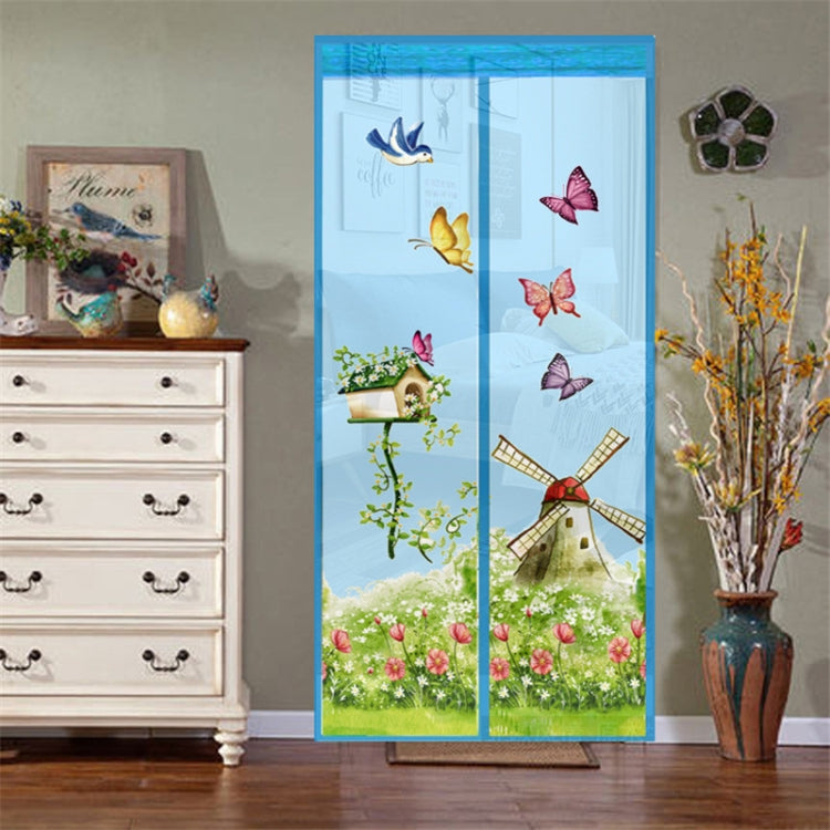 Magic Curtain Magnetic Snap Fly Bug Insect Mosquito Screen Net For Bedroom kitchen, 90x210cm, 100x210cm
