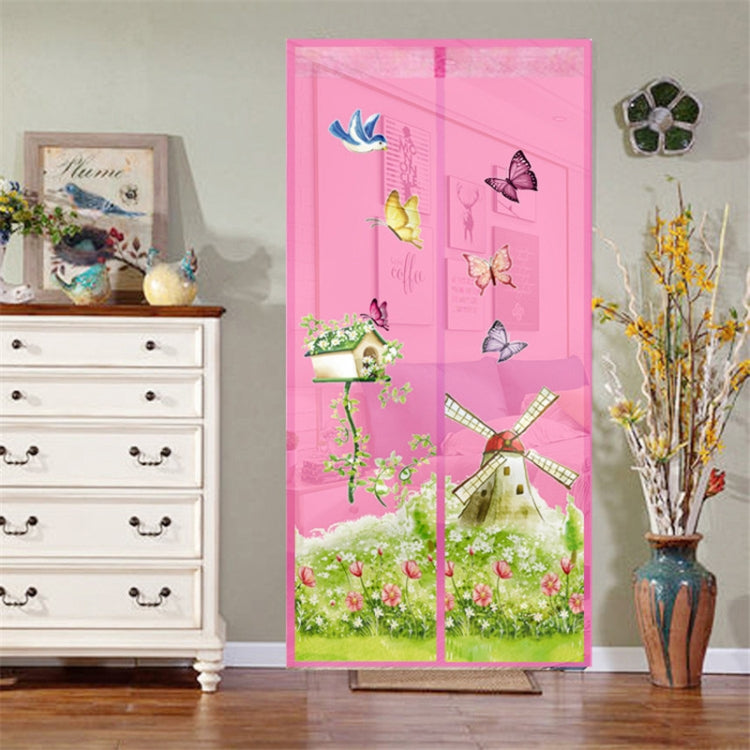 Magic Curtain Magnetic Snap Fly Bug Insect Mosquito Screen Net For Bedroom kitchen, 90x210cm, 100x210cm