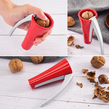 Load image into Gallery viewer, Zinc Alloy Funnel Shape Nut Nutcracker Sheller Walnut Opener Cutter Clamp Plier Kitchen Tools gadgets, Funnel Shape Red, Funnel Shape Black