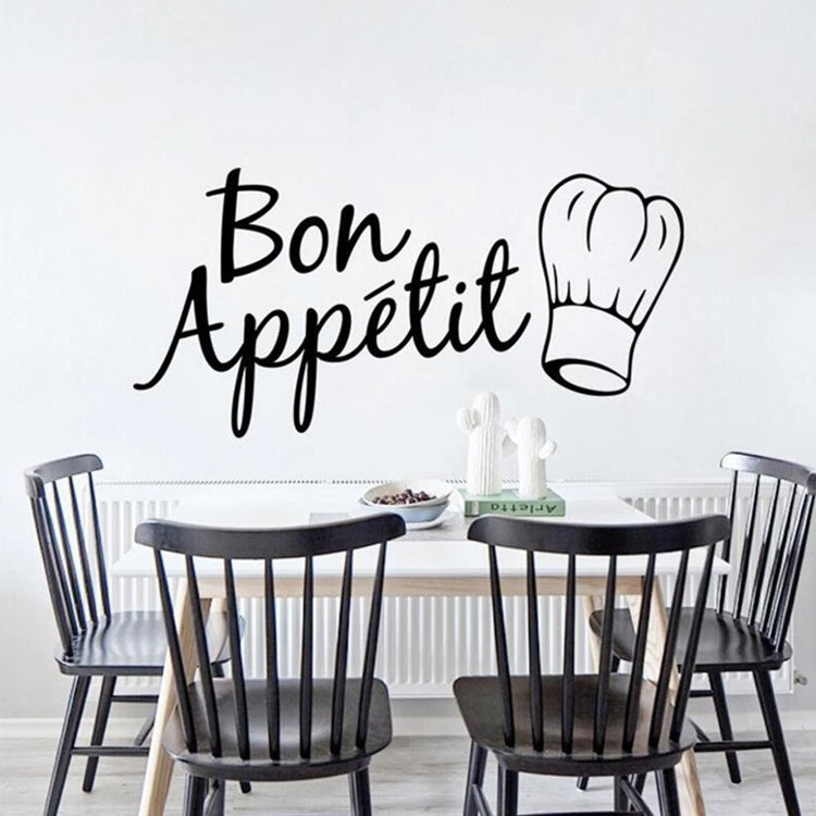 Kitchen Decoration Kitchen Stickers Bon Appetit Wall Stickers DIY Vinyl Art Wallpapers
