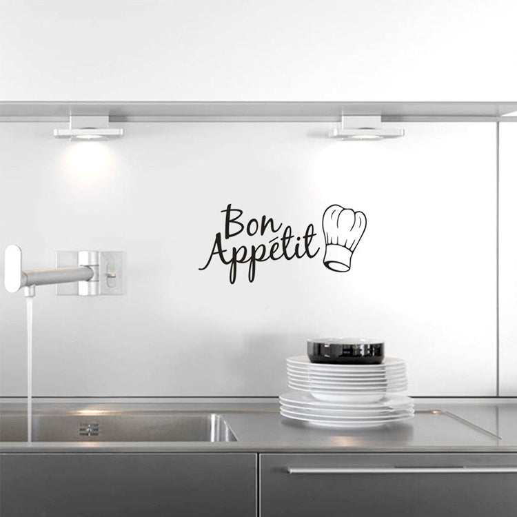 Kitchen Decoration Kitchen Stickers Bon Appetit Wall Stickers DIY Vinyl Art Wallpapers