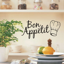 Load image into Gallery viewer, Kitchen Decoration Kitchen Stickers Bon Appetit Wall Stickers DIY Vinyl Art Wallpapers