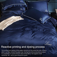 Load image into Gallery viewer, Silk Four-Piece Sheets Bed Sheet Double Nude Sleeping Quilt Cover Ice Silk Bedding, 1.5M Bed, 1.8M Bed, 2.0M Bed