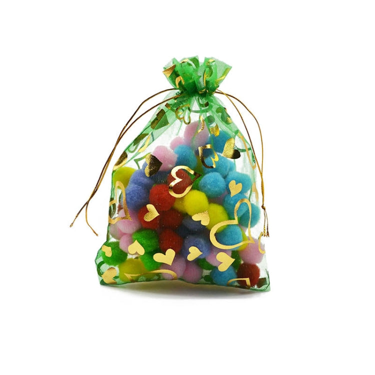 100 PCS Gift Pouches Bag Organza Bags Jewelry Candy Packaging Bags, 7x9cm, 10x12cm, 11x16cm, 13x18cm, 15x20cm, 17x23cm, 20x30cm