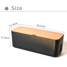 Load image into Gallery viewer, Power Cable Storage Box Case Anti-dust Charger Socket Organizer Desktop Network Line Storage Bin
