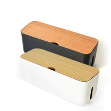 Load image into Gallery viewer, Power Cable Storage Box Case Anti-dust Charger Socket Organizer Desktop Network Line Storage Bin