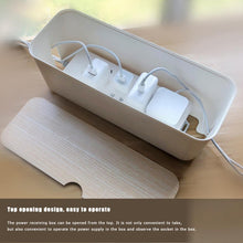 Load image into Gallery viewer, Power Cable Storage Box Case Anti-dust Charger Socket Organizer Desktop Network Line Storage Bin