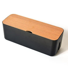 Load image into Gallery viewer, Power Cable Storage Box Case Anti-dust Charger Socket Organizer Desktop Network Line Storage Bin