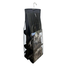 Load image into Gallery viewer, 6 Pockets 3 Layers Foldable Hanging Bag Shelf Bag Purse Handbag Organizer, Black, Gray