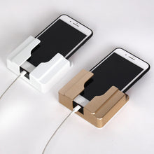 Load image into Gallery viewer, Wall  Mobile Phone Holder Stand Socket Charger Storage Box