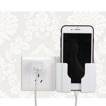Load image into Gallery viewer, Wall  Mobile Phone Holder Stand Socket Charger Storage Box