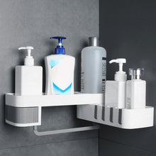 Load image into Gallery viewer, 2 PCS Bathroom Accessories Shower Shelf Seamless Rotating Tripod Seamlessly Fixtures Storage Rack Kitchen Tripod