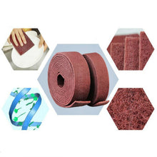 Load image into Gallery viewer, Nylon Emery Scouring Pad Stainless Steel Rust Polishing Kitchen Dish Cleaning Rag, 7 cm x 5.7 m, 9 cm x 1 m, 9 cm x 5.7 m, 9 cm x 20 m