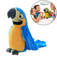 Load image into Gallery viewer, Plush Toy Parrots Recording Talking Parrots Will Twist the Fan Wings Children Toys