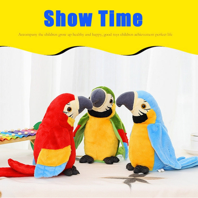 Plush Toy Parrots Recording Talking Parrots Will Twist the Fan Wings Children Toys