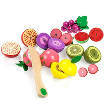 Load image into Gallery viewer, Children Wooden Magnetic Cut fruit and Vegetables Baby Cut Music Play House Kitchen Toys