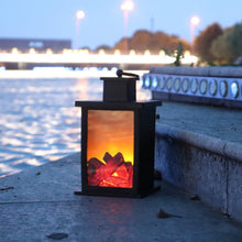 Load image into Gallery viewer, Outdoor LED Table Lamps Artificial Fireplace Candlestick Charcoal Flame Retro Decoration