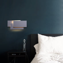 Load image into Gallery viewer, Creative Simple Bedroom Bedside Living Room Restaurant Hotel Study Hall Corridor Aisle Light LED Tower Stack Wall Lamp, Black circle 18W, White circle 18W, Black square 18W, White square 18W