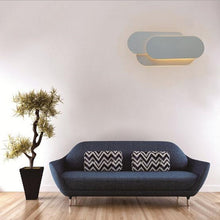 Load image into Gallery viewer, Creative Simple Bedroom Bedside Living Room Restaurant Hotel Study Hall Corridor Aisle Light LED Tower Stack Wall Lamp, Black circle 18W, White circle 18W, Black square 18W, White square 18W