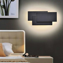 Load image into Gallery viewer, Creative Simple Bedroom Bedside Living Room Restaurant Hotel Study Hall Corridor Aisle Light LED Tower Stack Wall Lamp, Black circle 18W, White circle 18W, Black square 18W, White square 18W