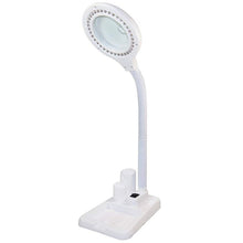 Load image into Gallery viewer, White LED Desk Lamp Desktop Magnifying Glass Work Lamp