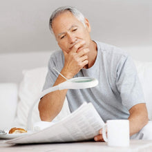 Load image into Gallery viewer, White LED Desk Lamp Desktop Magnifying Glass Work Lamp