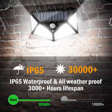 Load image into Gallery viewer, 100 LEDs Outdoor Patio Solar Induction Wall Light Adjustable Balcony Garden Lighting Small Street Light, 1 PCS 100 LEDs, 2 PCS 100 LEDs