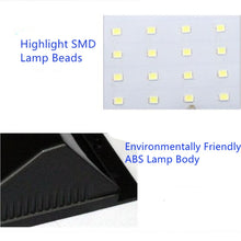 Load image into Gallery viewer, 100 LEDs Outdoor Patio Solar Induction Wall Light Adjustable Balcony Garden Lighting Small Street Light, 1 PCS 100 LEDs, 2 PCS 100 LEDs
