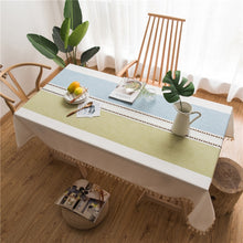 Load image into Gallery viewer, Rectangle Cotton Linen Tassels Dining Tablecloth Wedding Party Kitchen Home Decoration Table Cover, 100x140cm, 140x140cm, 140x160cm, 140x180cm, 140x200cm, 140x220cm, 140x250cm, 140x260cm, 140x300cm