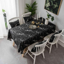 Load image into Gallery viewer, Marble Pattern Minimalist Tablecloth Cover Table Cloth Cotton Linen Dust-proof Cabinet Cloth, 60x60cm, 90x90cm, 100x140cm, 140x140cm, 140x160cm, 140x180cm, 140x200cm, 140x220cm, 140x250cm, 140x260cm, 140x300cm