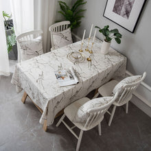 Load image into Gallery viewer, Marble Pattern Minimalist Tablecloth Cover Table Cloth Cotton Linen Dust-proof Cabinet Cloth, 60x60cm, 90x90cm, 100x140cm, 140x140cm, 140x160cm, 140x180cm, 140x200cm, 140x220cm, 140x250cm, 140x260cm, 140x300cm