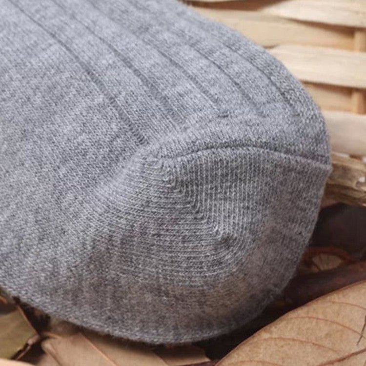 Lace Stockings Above The Knee Non-Slip Thigh Socks Cotton Vertical Stripe Socks