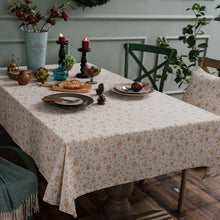 Load image into Gallery viewer, Linen Cotton Christmas Party Tablecloth Rectangle Bronzing Dinning Table Cover, 100x140cm, 140x140cm, 140x160cm, 140x180cm, 140x200cm, 140x220cm, 140x240cm, 140x260cm, 140x300cm, 90x90cm