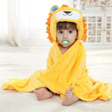 Load image into Gallery viewer, Baby Animal Shape Hooded Cape Bath Towel, 100×75cm