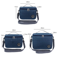 Load image into Gallery viewer, Thermal Lunch Box Bag Durable Waterproof Office Cooler Lunchbox with Strap, S, M, L