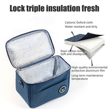Load image into Gallery viewer, Thermal Lunch Box Bag Durable Waterproof Office Cooler Lunchbox with Strap, S, M, L