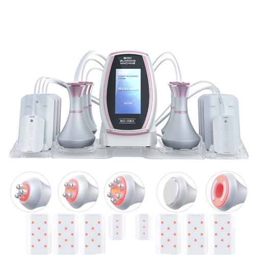 6 In 1  80K Ultrasonic Cavitation Vacuum Radio Frequency Lipo Laser Slimming Machine, US Plug, EU Plug, UK Plug, AU plug
