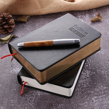 Load image into Gallery viewer, Ultra-Thick Retro Simple Lmitation Leather Thick Horizontal Blank Notebook, Specifications:Large Gold Rim Horizontal Line, Small Gold Rim Blank, Small White Rim Blank, Large White Rim Blank, Large White Rim Horizontal Line, Large Gold Rim White        ...
