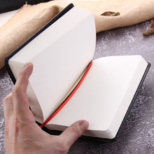 Load image into Gallery viewer, Ultra-Thick Retro Simple Lmitation Leather Thick Horizontal Blank Notebook, Specifications:Large Gold Rim Horizontal Line, Small Gold Rim Blank, Small White Rim Blank, Large White Rim Blank, Large White Rim Horizontal Line, Large Gold Rim White        ...