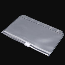 Load image into Gallery viewer, 3 PCS Bill Bag Business Card Pull-edge Loose-leaf Pocket Insert PVC Zipper Storage Bag, A5 L, A6 M, A7 S