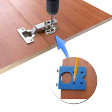 Load image into Gallery viewer, 35mm Woodworking Hinge Opening Door Panel Hinge Positioner Punching Installation Auxiliary Tool, Single, Single + Hole Opener, Single + Hole Opener+Pencil, Single + Orange Hole Opener+Pencil