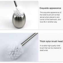 Load image into Gallery viewer, Bathroom Cleaning Brush Creative Stainless Steel Toilet Brush, Stainless Steel Toilet Brush