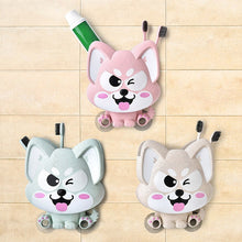 Load image into Gallery viewer, Cartoon Dog Suction Wall Toothbrush Toothpaste Shelf, Size:16x14x5cm