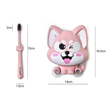 Load image into Gallery viewer, Cartoon Dog Suction Wall Toothbrush Toothpaste Shelf, Size:16x14x5cm