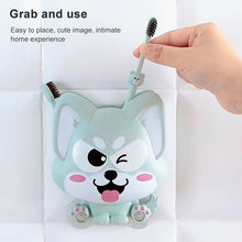 Load image into Gallery viewer, Cartoon Dog Suction Wall Toothbrush Toothpaste Shelf, Size:16x14x5cm